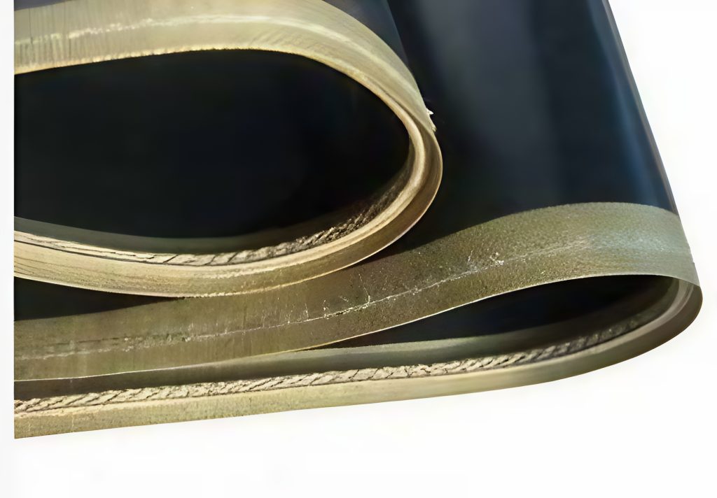 Banda continua en Teflón® (PTFE) negro antiestático con cordón de Kevlar® o paraamida